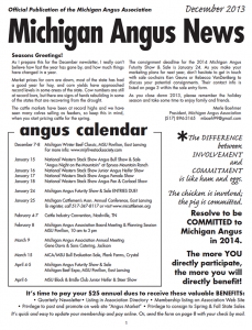 December MI Angus Newsletter